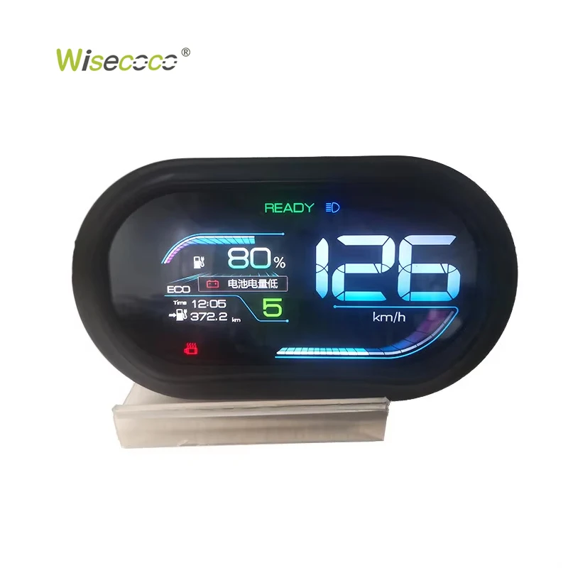 Wisecoco 12.3 Inches Universal LVDS Stretched Bar TFT LCD Display Speedometer LCD Instrument Cluster Screen Stretch Display