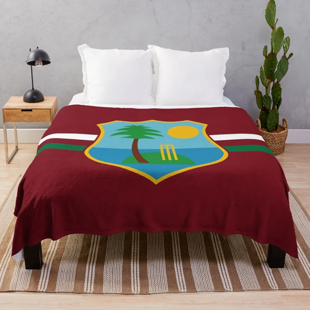 

West Indies Cricket 01 Throw Blanket Sofa blanket custom blankets soft blanket fluffy shaggy warm bed fashionable