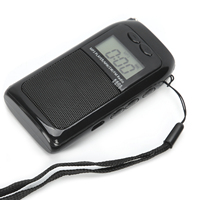 K‑605 Mini MP3 Player FM/SW/MW Digital Tuning Radio Receiver LCD Display with Earphones MP3 Music Player Tuning Radio Receiver