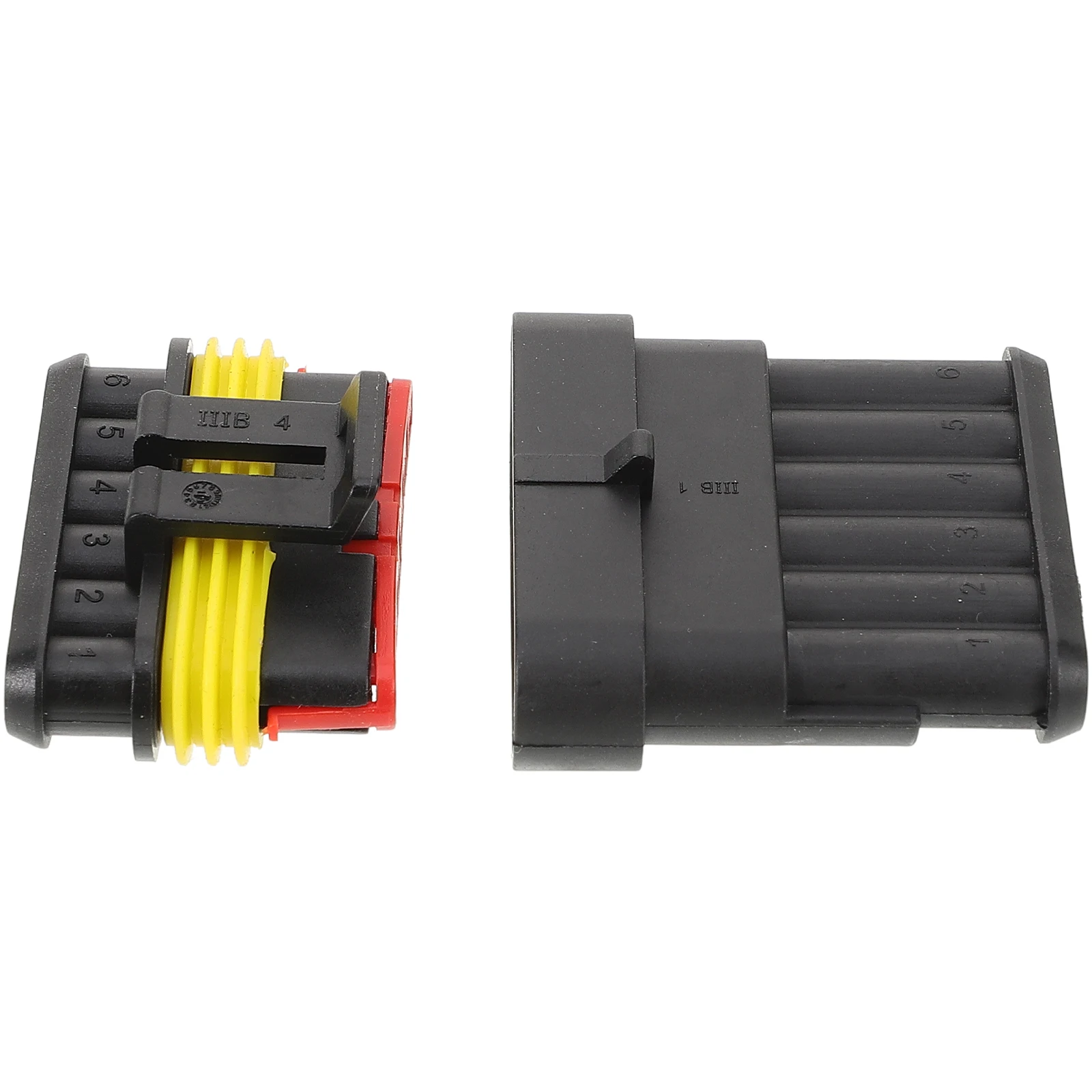 

Waterproof Electrical Connector 6 Pin Male Female Plug Socket Car Marine Wire 10Cm Auto Wiring Sturdy Rubber Nylon 6 Way Engine