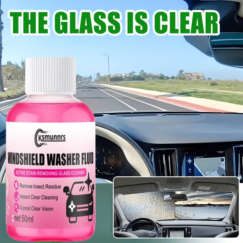 Concentrate car glass wiper fluid to maintain smoothness and no stripes, quickly restore clear visibility of the glass