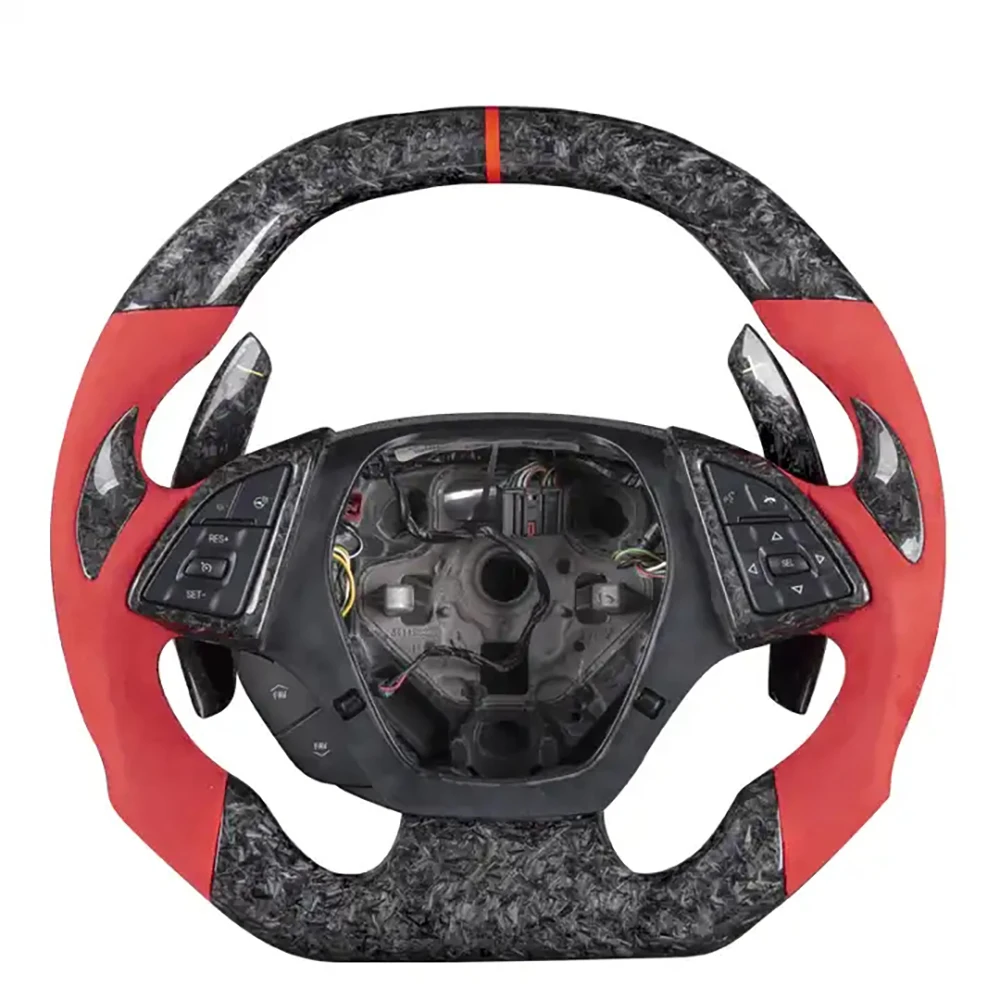 

2021 Hot Sale Forget Carbon Fiber Sport Steering Wheel For Chevrolet Camaro