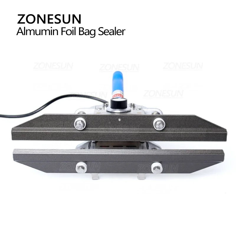 ZONESUN ZS-FKR200C 200/300/400mm Hand Held Impulse Sealer Composite Mylar Bags Aluminum Foil Heat Sealing Machine