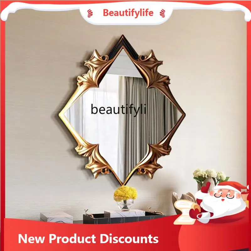 

X188 Nordic bathroom bathroom mirror wall hanging living room sofa decoration special-shaped dressing mirror full body makeup m
