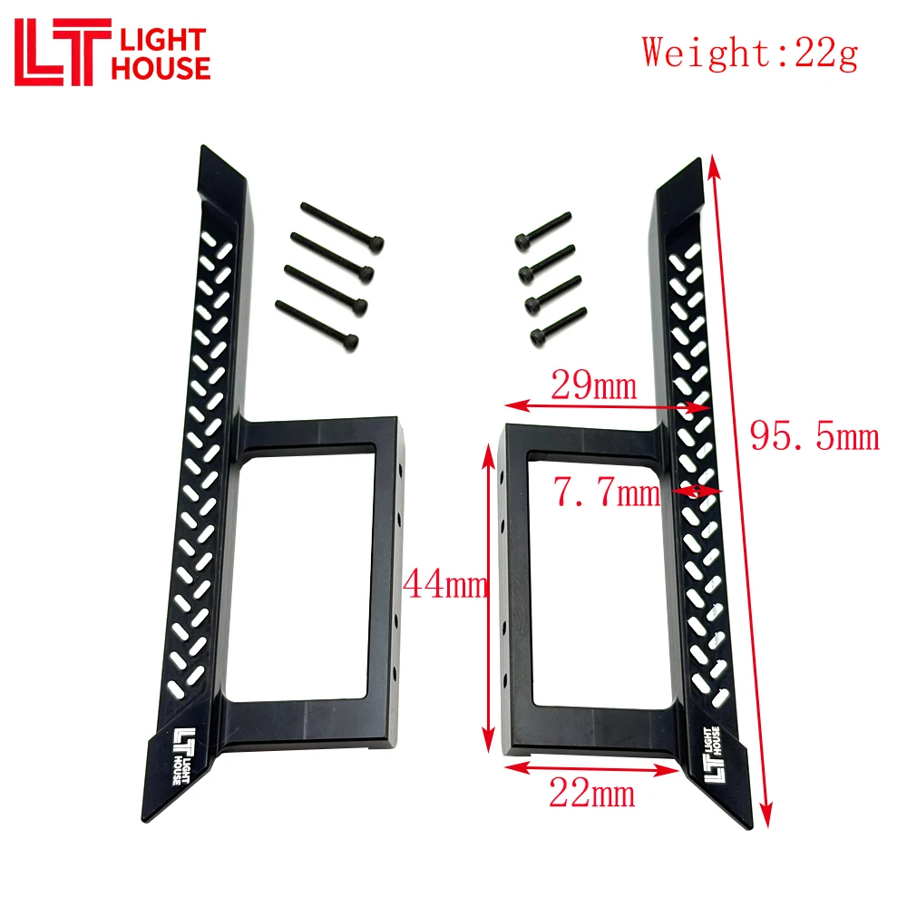 

Алюминиевые напольные кастрюли с ЧПУ Light House для SCX24 JT Gladiator — обновленные детали гоночного автомобиля