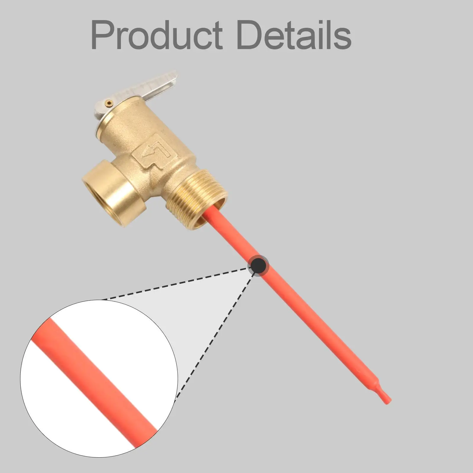 

Pressure Relief Valve Accessories 150 PSI Attachment Simple Installation Professional Replacement Hot Water Release Valve