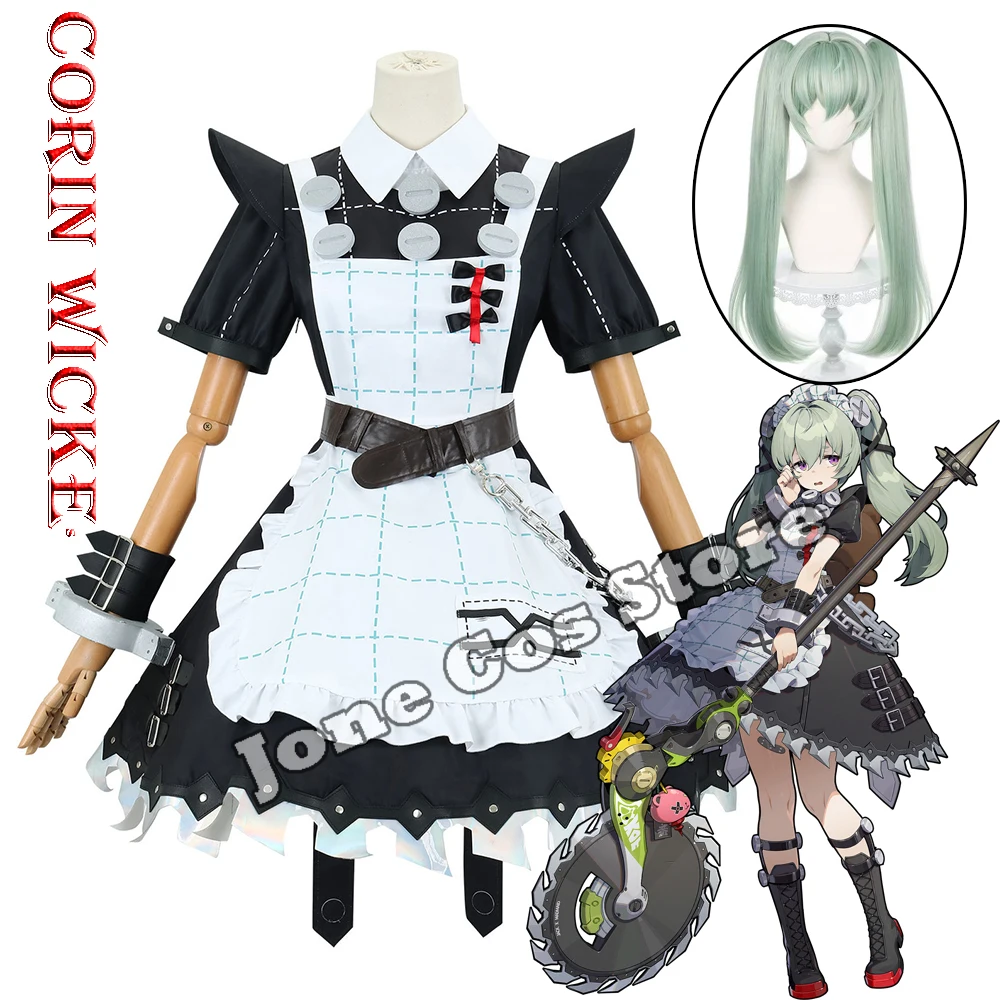

Corin Wickets Косплей Аниме Zenless Zone Zero Corin Wickets Косплей Костюм Парик Платье Костюмы на Хэллоуин для женщин Девочек Взрослых