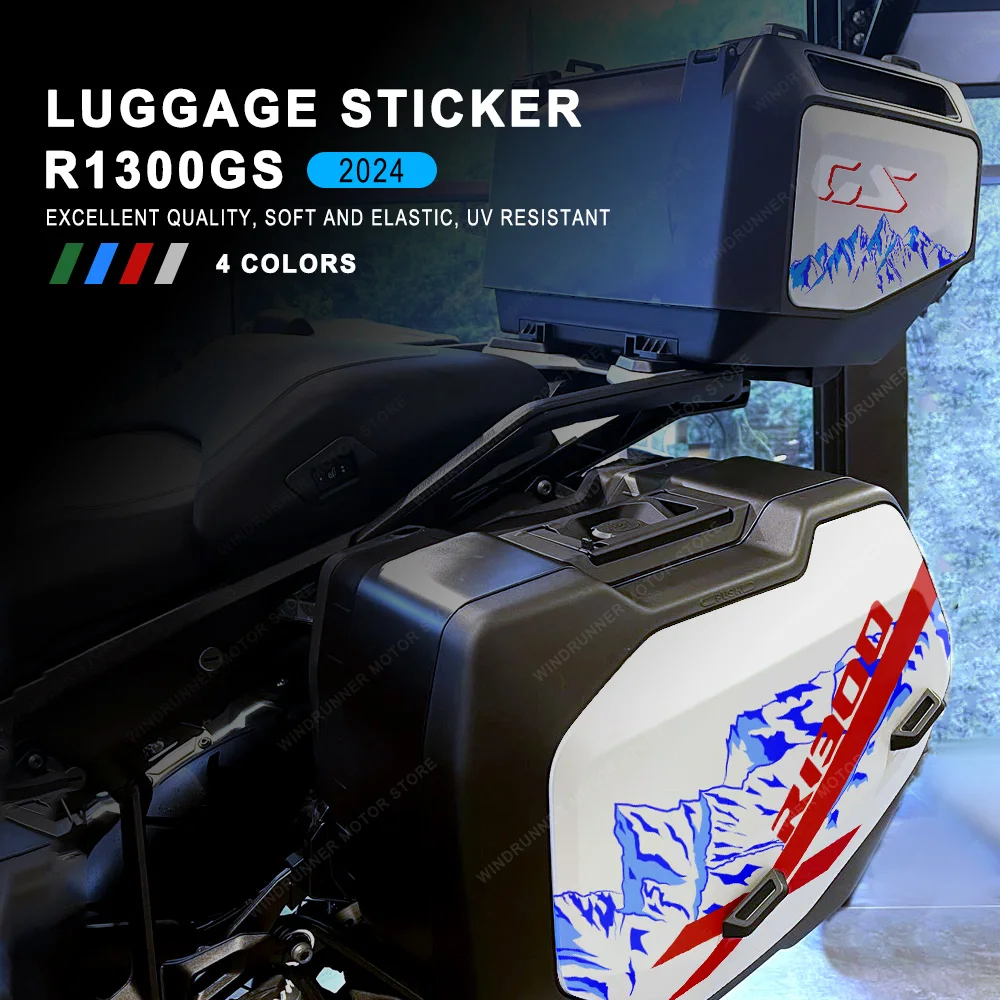 

Motorcycle Trunk Decorative Stickers For R1300GS Trophy Option 719 Triple Black 2023 2024 Box Top Case Suitcase Decals Set