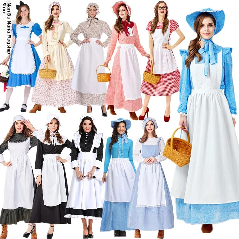 

Взрослый Хэллоуин, новогодний костюм Золушки, костюм горничной, одежда для выступлений, полиэфирное волокно, 00% традиционные китайские...