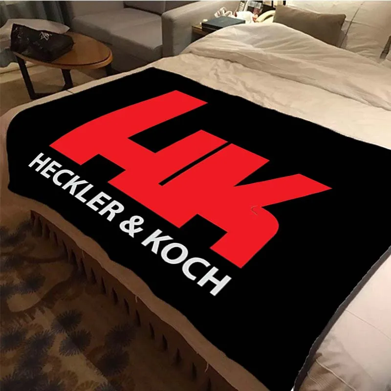 Heckler & Koch Pattern Soft Throw Blanket Light Weight Flannel Blanket Suitable for Living Room/Bedroom Warm Blanket