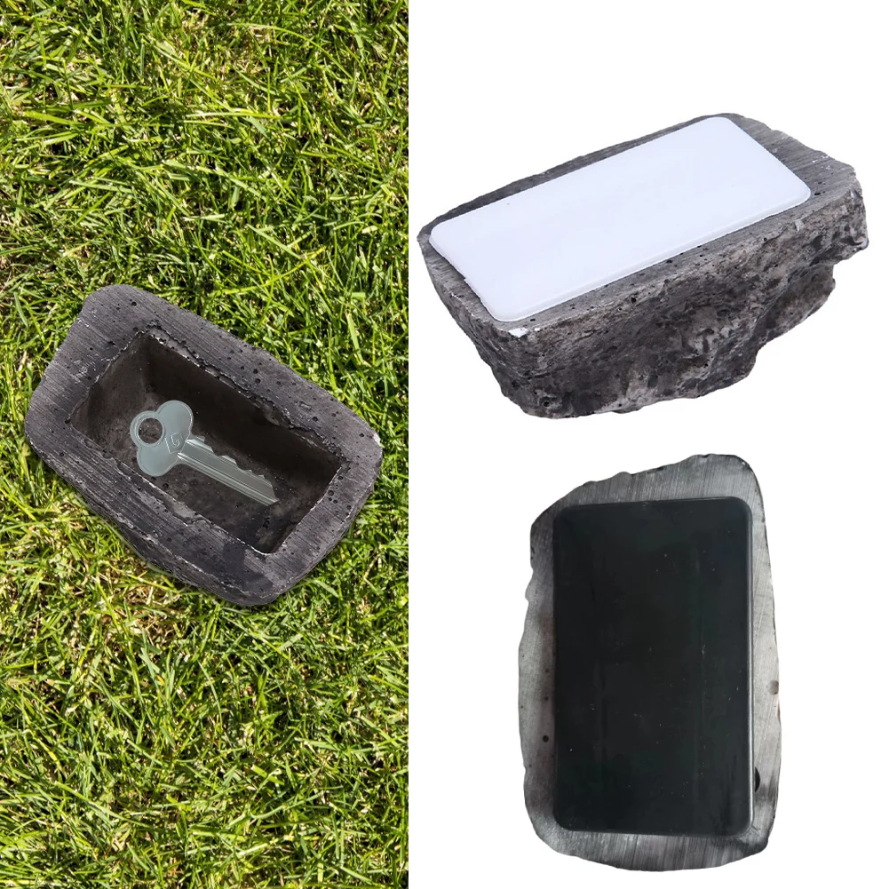 Creative Fake Stone Novelty Stone Storage Resin Key Box Simulated Stone Spare Key Storage Garden Key Box Rock Key Storage Box