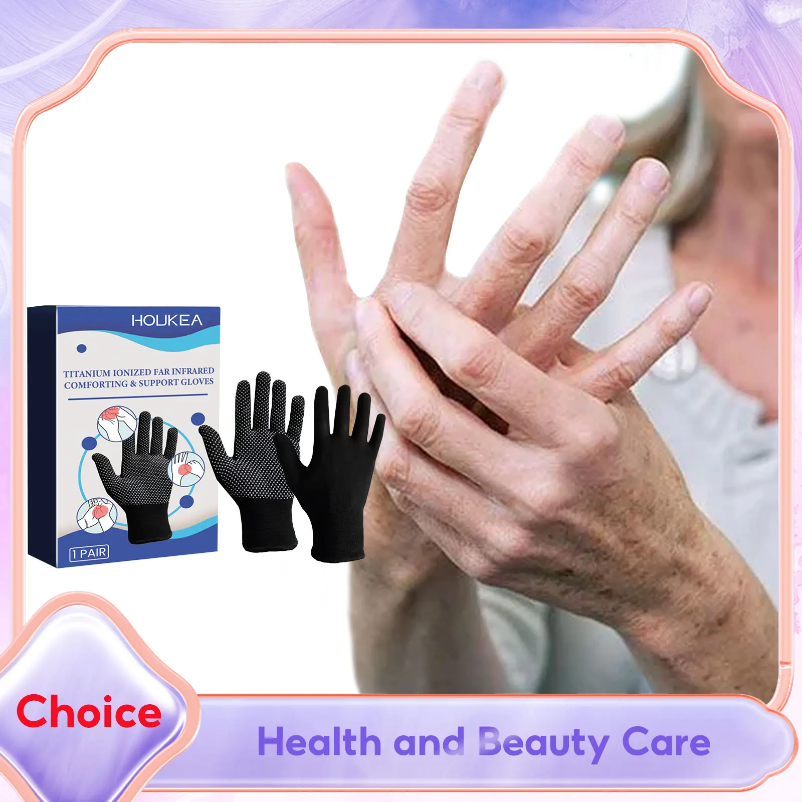 

Arthritis Compression Gloves Relieve Hand Arthritis Carpal Tunnel Pain Anti-Slip Promote Blood Circulation Gloves for Men Women