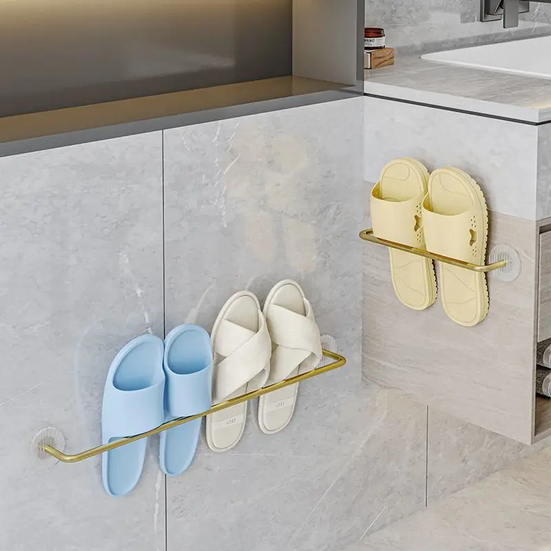 Self Adhesive Towel Bar Gold Acrylic Base Wall Mounted Towel Rack Rustproof Metal Towel Holder For Bathroom Kitchen Toilet No
