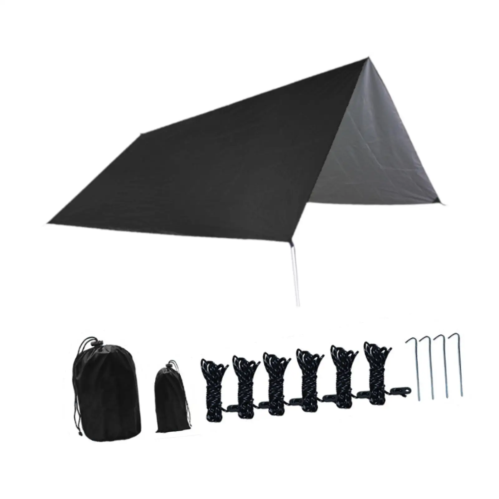 

Camping Tarp Lightweight Awning Canopy Shelter for Backpacking Traveling BBQ