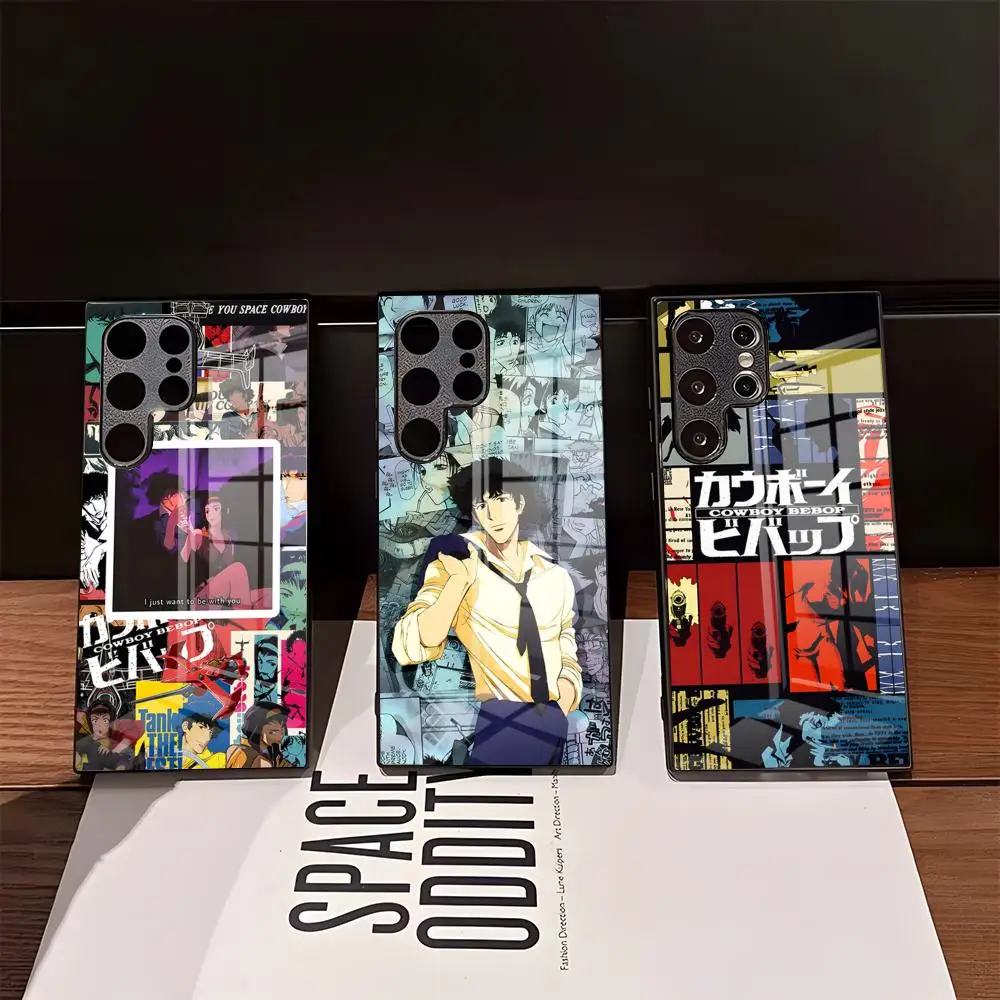 Cowboy Bebop Phone Case For Samsung S26 Ultra S25 Edge Ultra S23 S22 S21 Ultra Plus S24 Fe A57 A37 Glass Cover