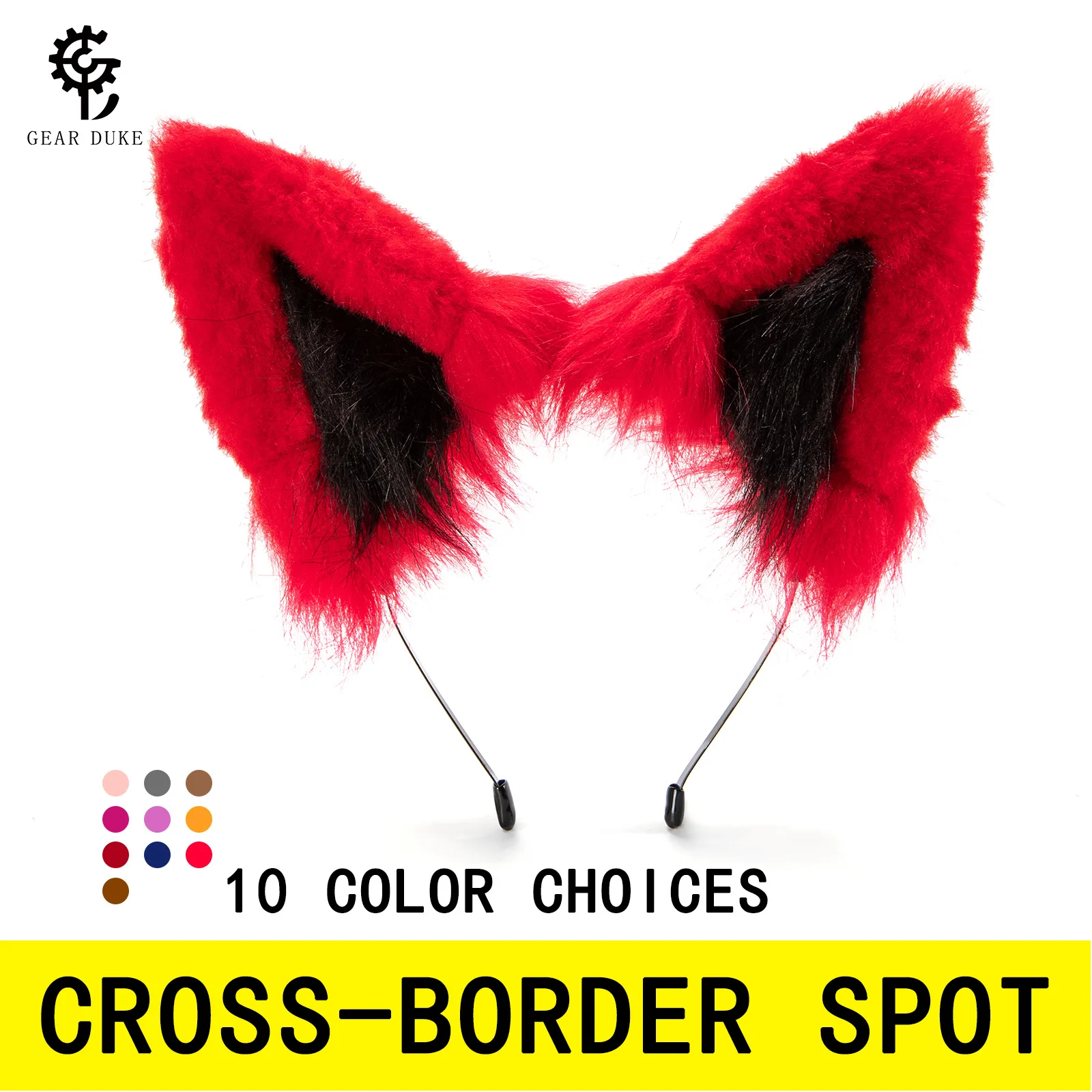 

Плюшевая повязка на голову с животными костюмами на Хэллоуин, реквизит для косплея с двухмерными персонажами, аксессуары для волос для аниме-выставок