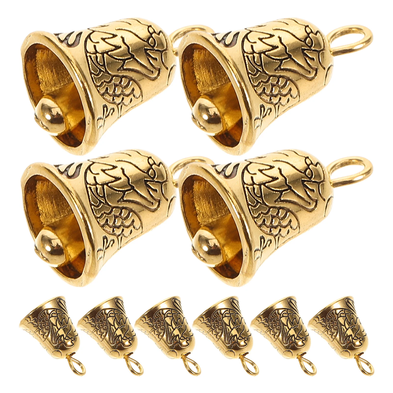 

10pcs Bell Pendant Mini Jingle Bells for Crafts Baby Room Decor DIY Supplies Necklace Charms Vintage Iron Wind Chimes