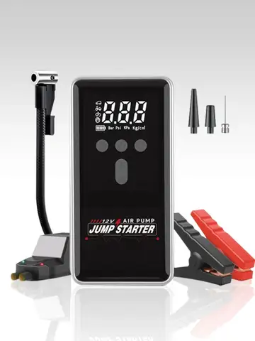 1000A 차량 점프 스타터 파워 뱅크 휴대용 150PSI 에어 펌프 자동차 배터리 비상 부스터 시동 장치 차량 스타터