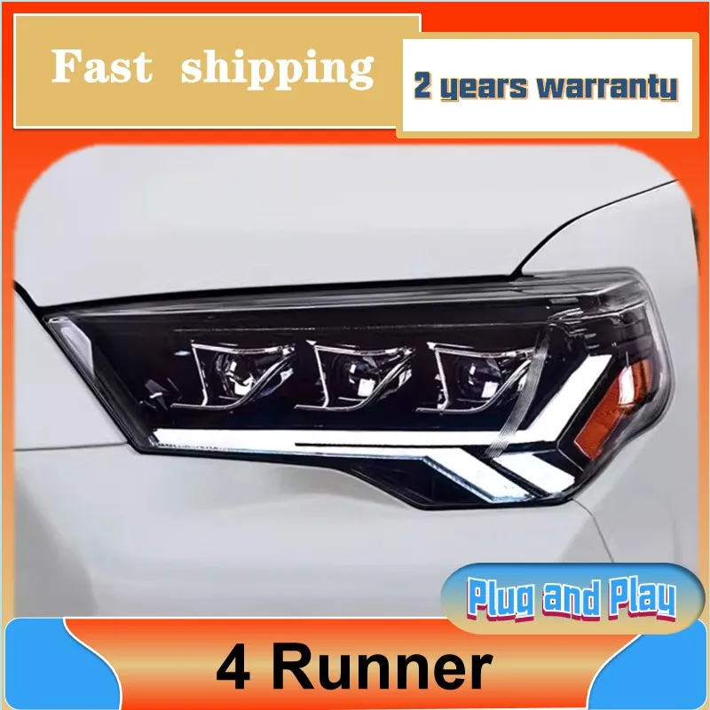 

Car Styling for Toyota 4 Runner Headlamp 2014-2020 4runner Headlight DRL Turn Signal Low High Beam Projector Lens