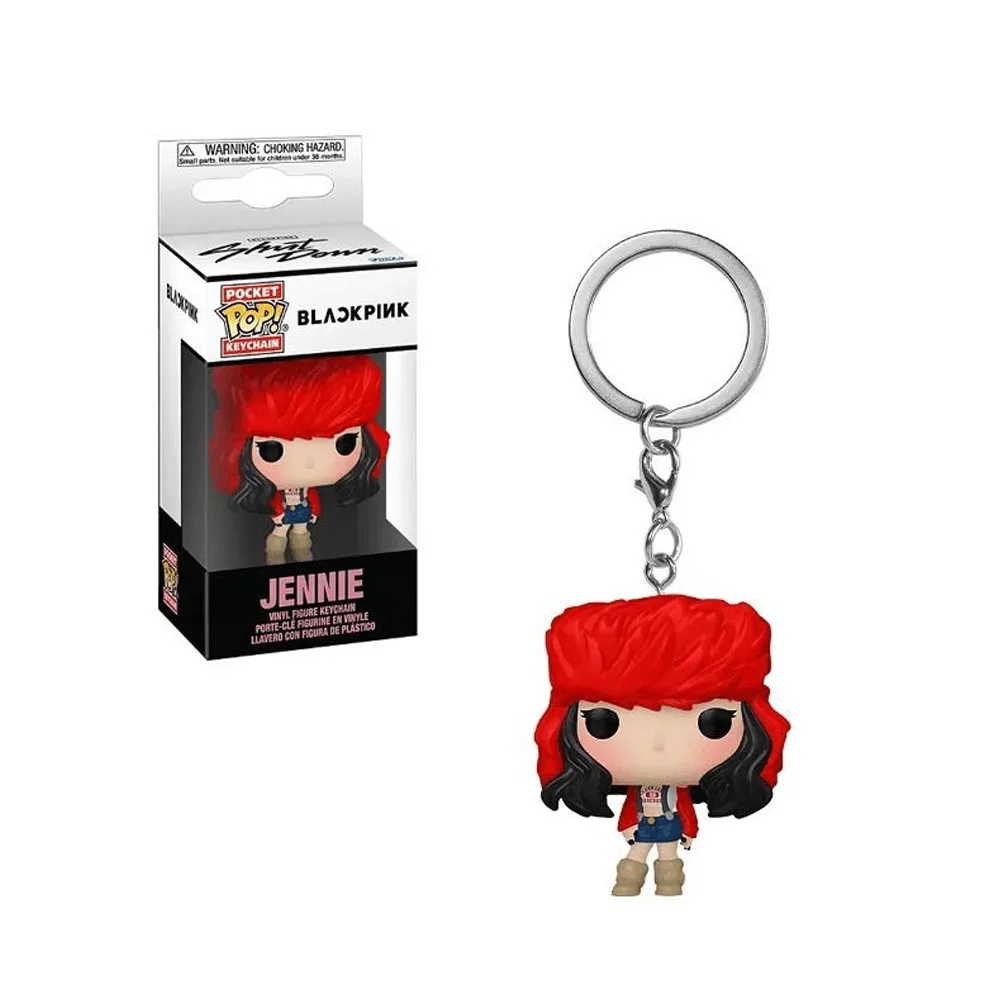 جديد Funko Pop الأسود-الوردي المفاتيح روز Jisoo Lisa Jennie الفينيل عمل الشكل لعبة البوب جيب سلاسل المفاتيح اللعب هدايا لمحبي الأطفال