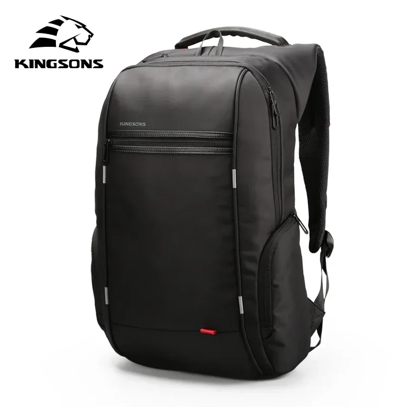 Kingsons Men Backpacks 15\'\' 17\'\' Laptop Backpack USB Charger Bag Anti-theft Backpack for Teenager Fashion Male Travel