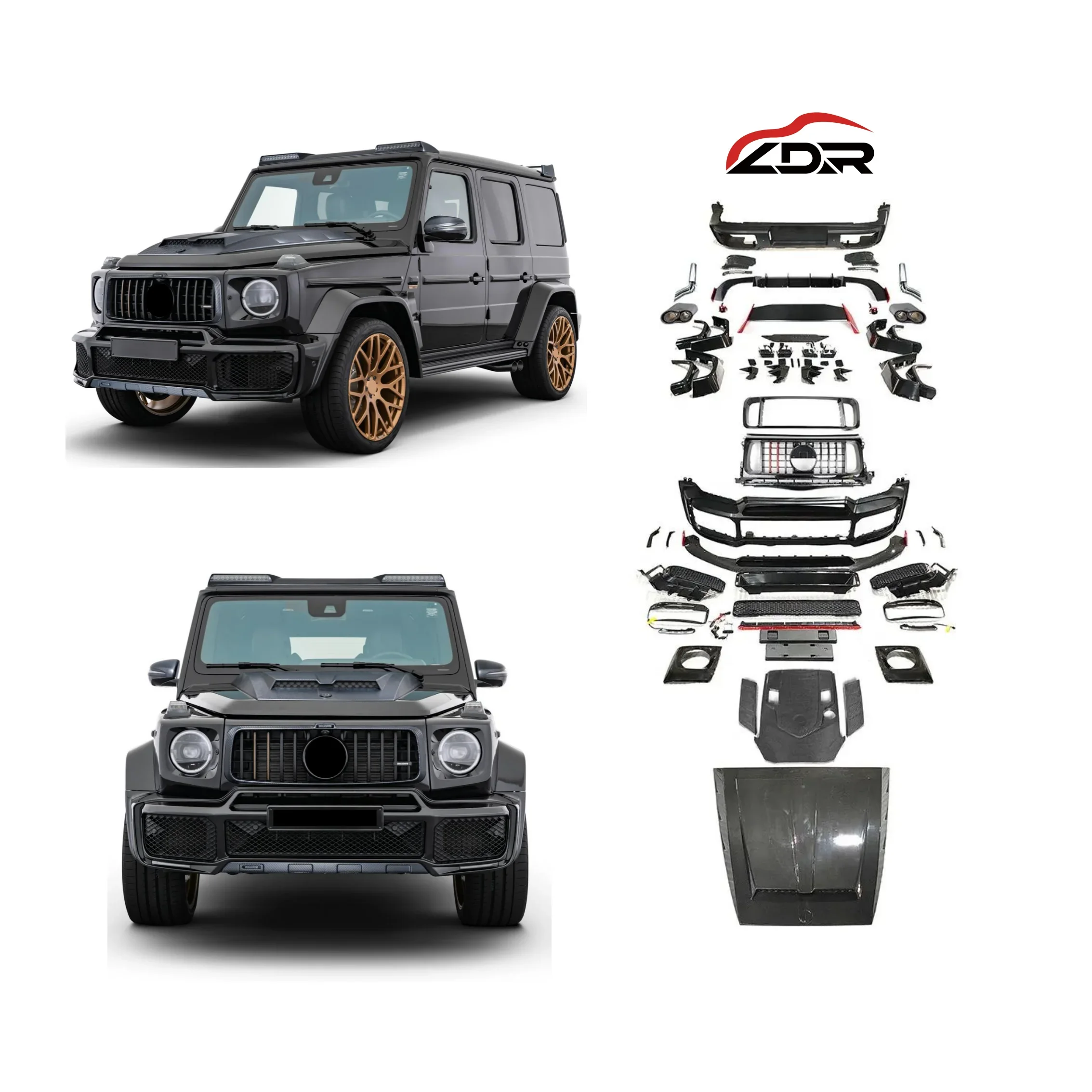 Discount Price Body Kit For Mercedes-Benz G-Class G500 G550 W463 2000-2018 To W464 2019+ To Brabus Bumper Kit Headlight