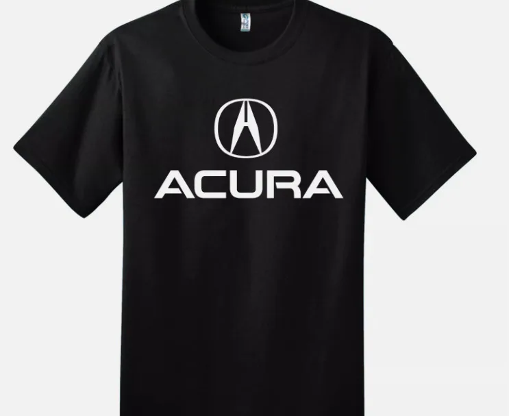 ACURA BLACK T-SHIRT Logo Integra Nsx Type R Shirt Tee Automotive Jdm Motor Rsx