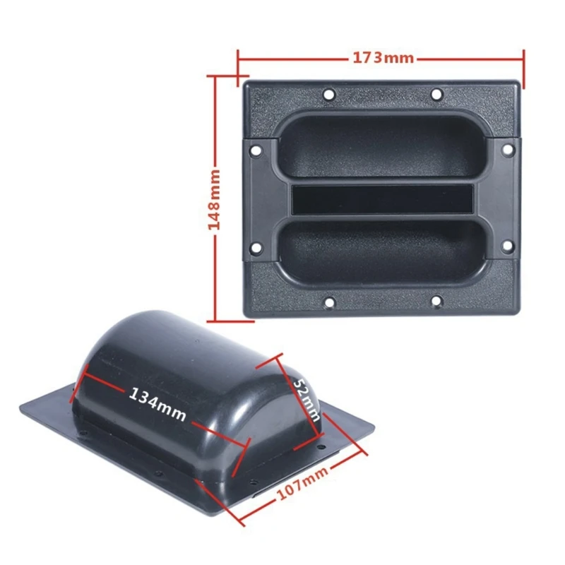 ลำโพงแบบฝัง ABS มีด้ามจับสำหรับตู้สำหรับระบบแอมพลิฟายเออร์ เกียร์เสียงติดตั้งง่าย