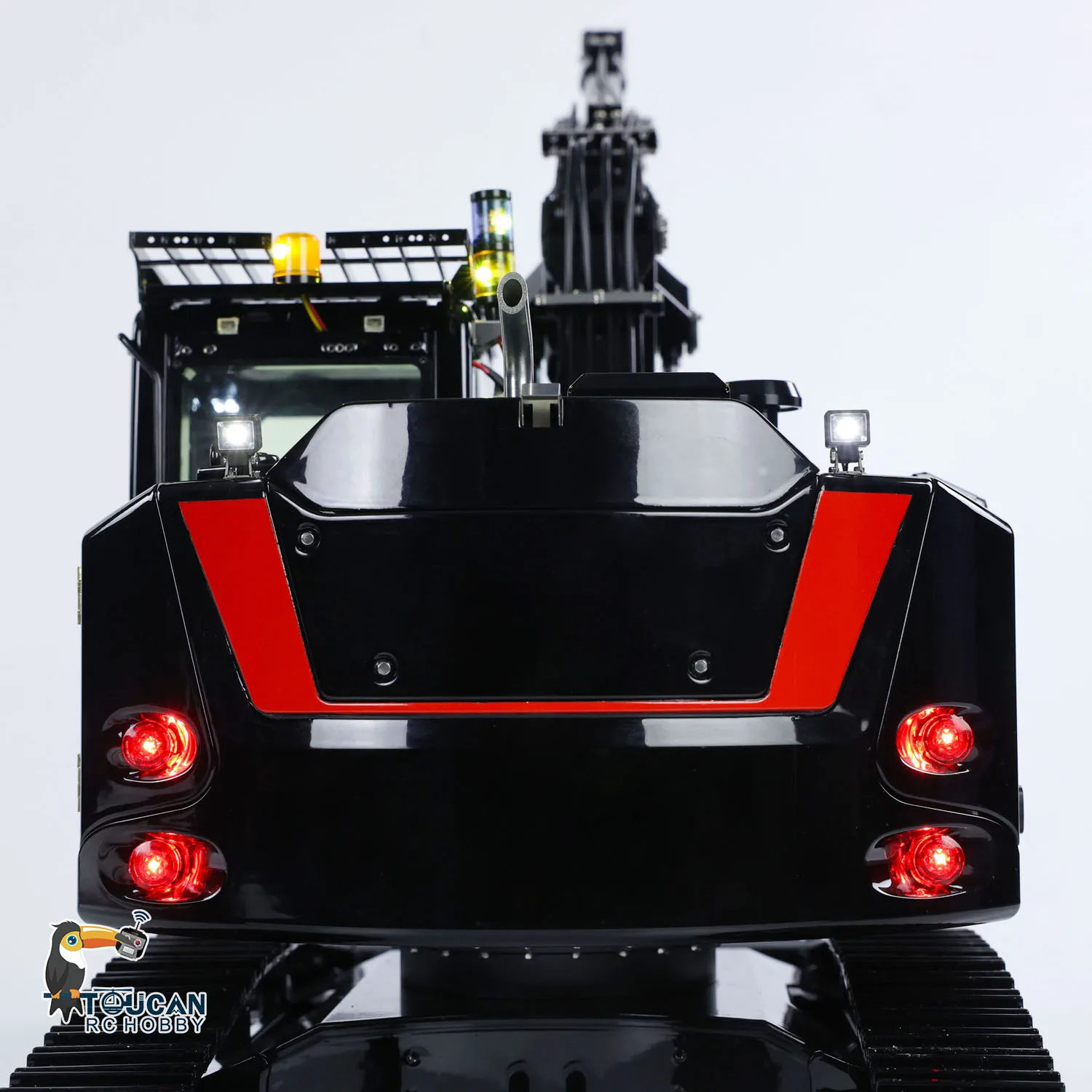 LR914 Metalowa Koparka Hydrauliczna RC 1/14 Zdalnie Sterowana Koparka Model RTR 5-drogowy Zawór Pojazd Budowlany ST8 Radio Bateria