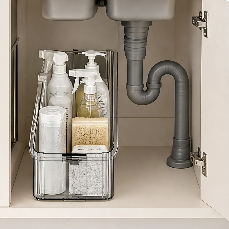 Adjustable Extendable Under-Sink Storage Box product image