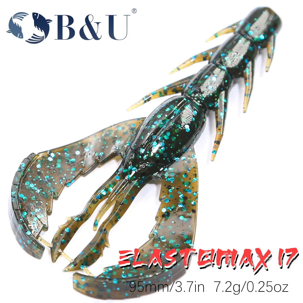 

B&U Floating Soft Bait Vibe Craw Crawfish Shrimp Smell Pesca Isca Artificial Fishing Lures