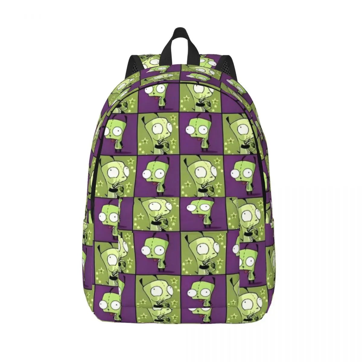 

Рюкзак Invader Zim Gir в стиле мультфильма, крутой, для активного отдыха, студенческий, деловой, повседневный, для мужчин и женщин, сумка через плечо для колледжа