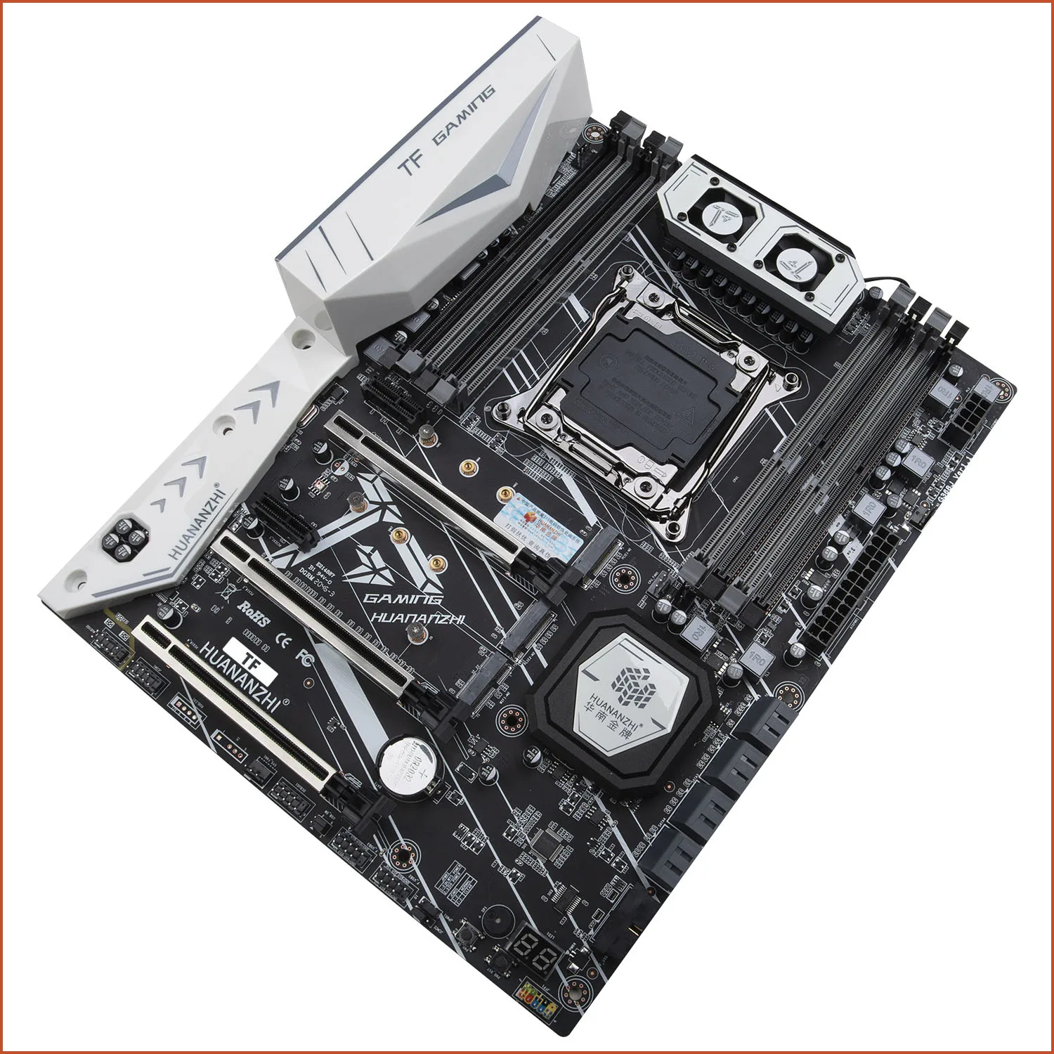 Huananzhi-placa base X99 TF LGA 2011-3 XEON X99 con Intel E5 2678 V3 con 4x8G DDR4, kit combinado de memoria no ECC M.2 NVME SAT