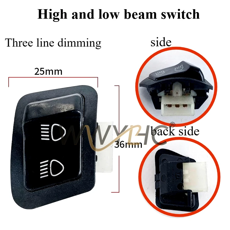 

Suitable for Yadi Electric Vehicle Taurus Five Switches Flying Winged Man War Ride Variable Speed Turn Signal Headlight Switch