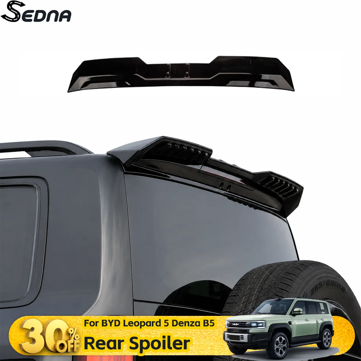 

Rear Roof Spoiler Wing Spoiles Wings For BYD Leopard 5 Denza B5 2023-2026 Tail Lip Car Exterior Modification Accessories
