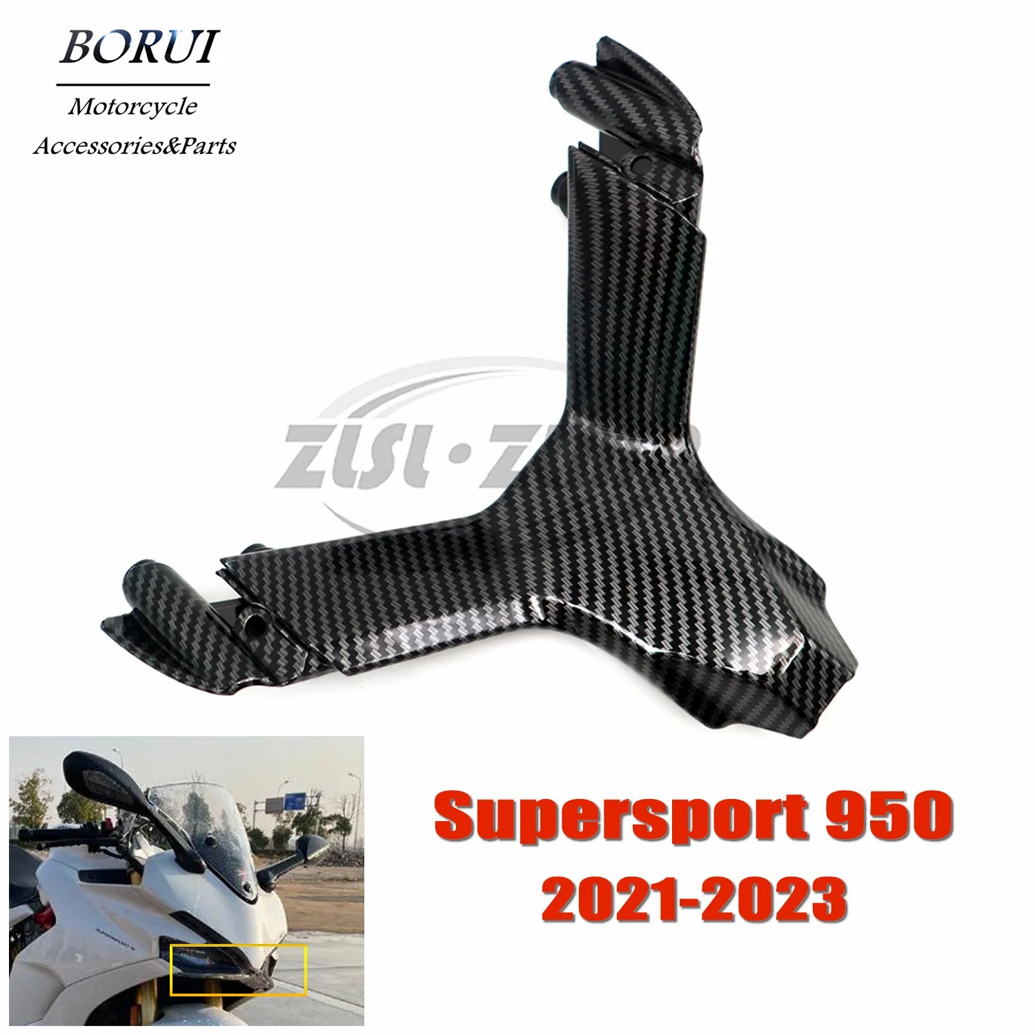 

Motorcycle Fairing Headlight Lower Decorative Panel for Ducati Supersport 939 2017-2020 950 2021-2023