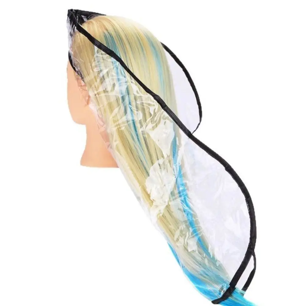 Lightweight Adjustable Clear Hair Washing Funnel Waterproof Reusable Hair Dye Cape Versatile Keep Dry Shampoo Shawl Elderly