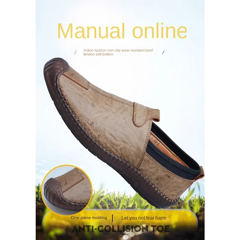 

White Casual Shoes For Men Fashion Comfortable Mens Loafers Moccasins Slip-on Boat Shoes Flat Driving Shoes Soft Walking