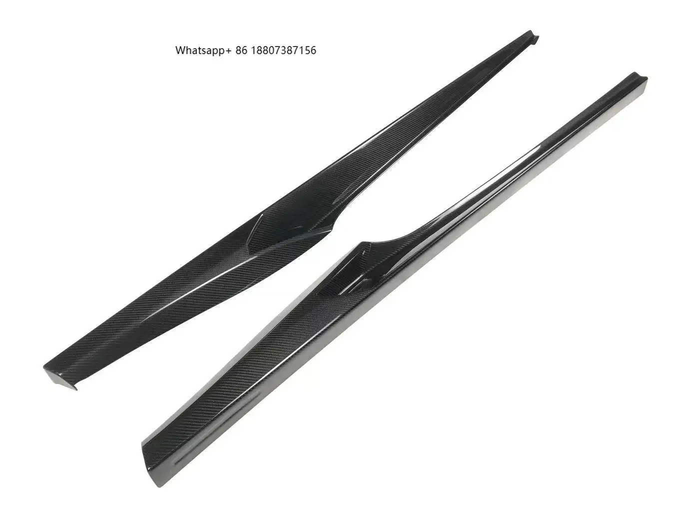 High Quality Dry Carbon Fiber Side Skirt forFerrari 488 Dry Carbon Fiber Side Extention Perfect Fitment