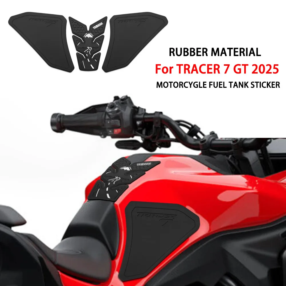 

Motorcycle Accessories Rubber Tank Pad Stickers Kits Fuel Tank Side Pad Gas Cap Stickers Protection For YAMAHA TRACER 7/GT 2025