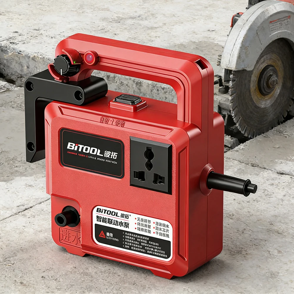 Intelligent Linkage Water Pump for Grooving Machine Cutting Machine Core Drill Concrete Saw  Linkage Power 3000W/6000W