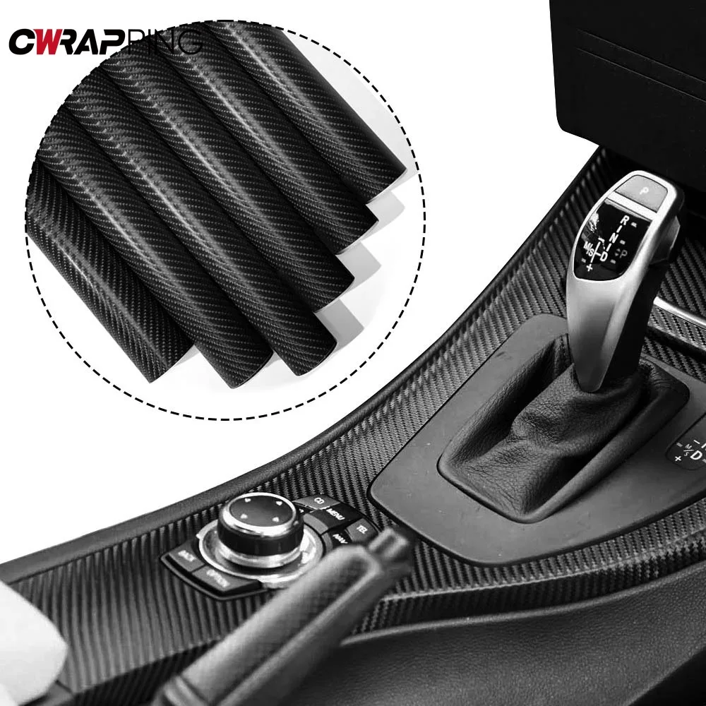 

4D Carbon Fiber Car Stickers Glossy Self Adhesive Vinyl Film Motorcycle Laptop Bicycle Scooter Film Cover for Car Accessories