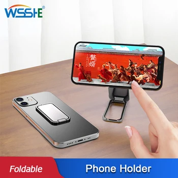 Foldable Mobile Phone Holder Ring Buckle Retractable Desktop CellPhone Stand Car Magnetic Bracket Telephone Support Accessories