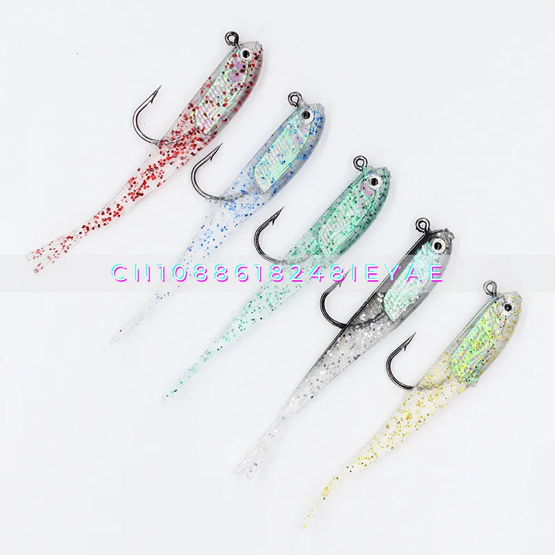 Simulation Package Lead Soft Fish, Luya False Bait Soft Fork Tail Fish, Fishing Soft Bait Fish-shaped Bait