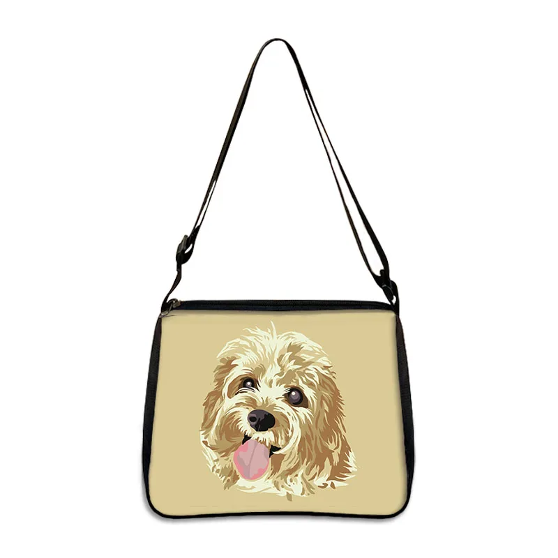 Cute Pet Bichon Frise / Afghan Hound Print Handbag Funny Animal Patterns Women Shoulder Bag Girl Shopping Travel Tote Bags Gift