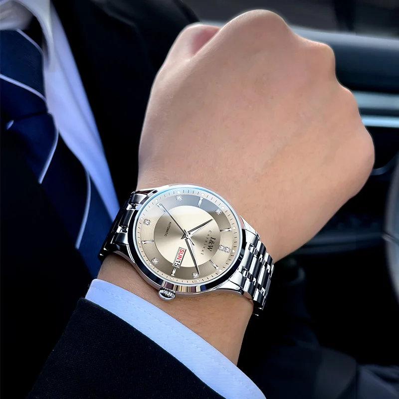 IW Luxury Brand Men Watch Steel Japan Movement Mechanical Watches Luminous Automatic Date Sapphire Crystal Wristwatch ﻿ - view 5