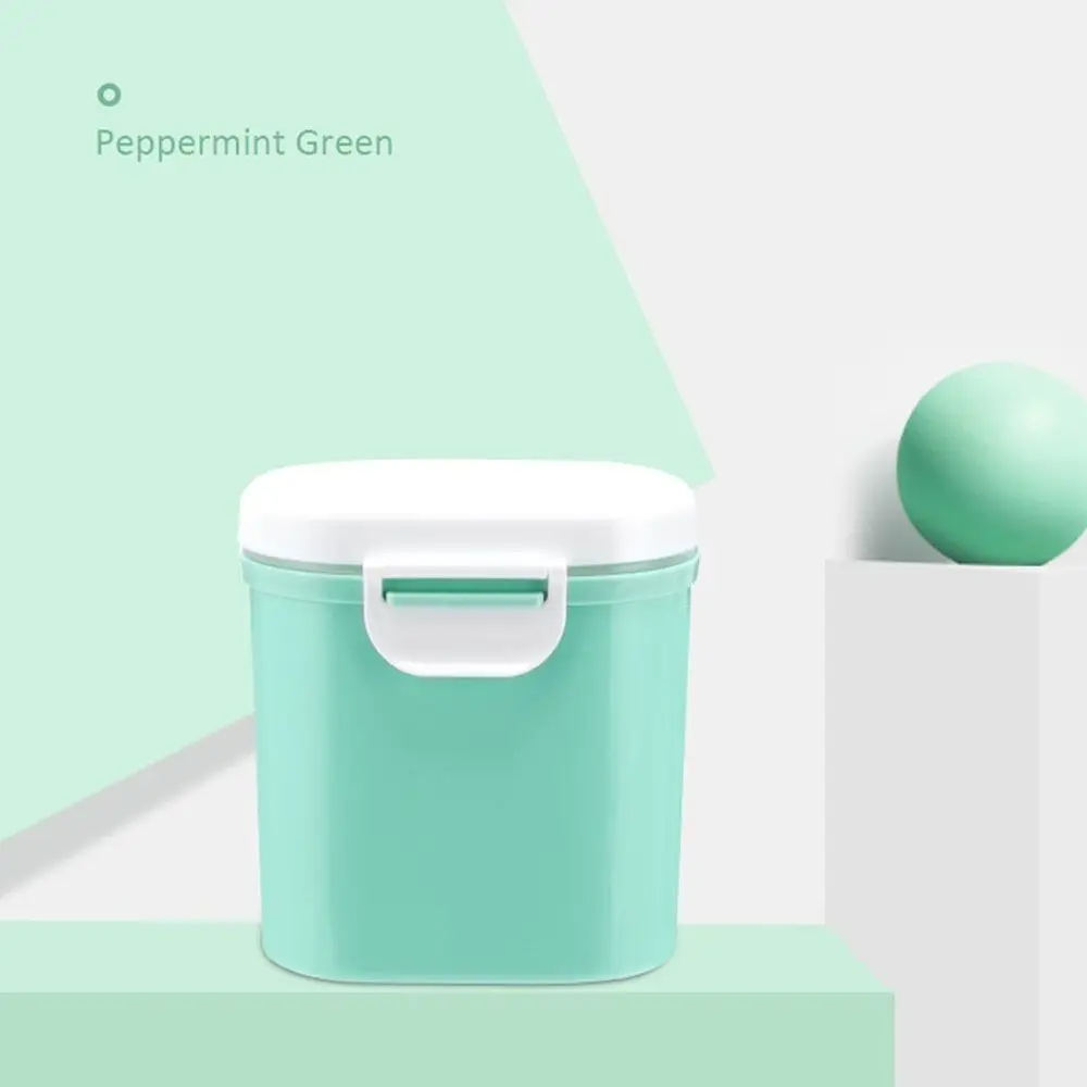 Portable Infant Milk Powder Box Large-Capacity with Scoop Baby Food Storage Box double layer sealed moisture-proof