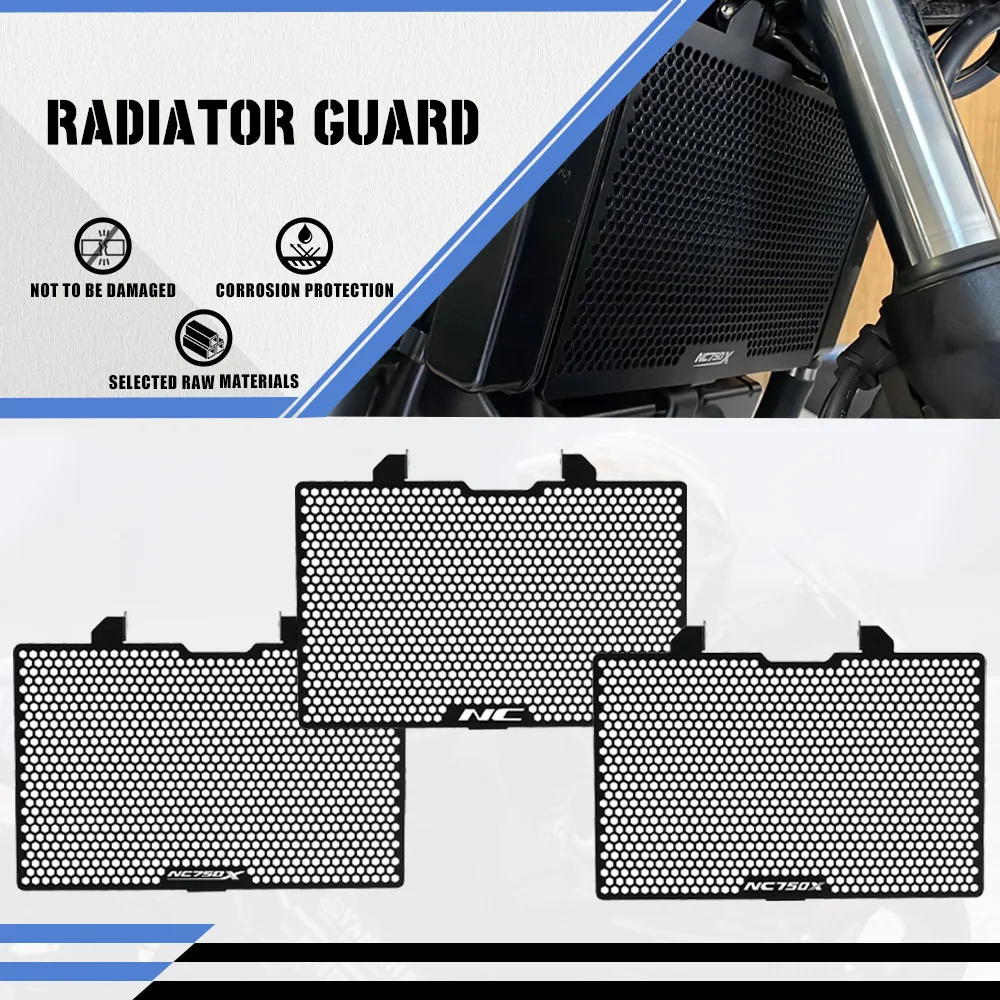 

2026 2025 New For HONDA NC750X NC700S NC700X Integra 700 750 2024 Motorcycle Radiator Grille Guard Cover Protection Aluminium
