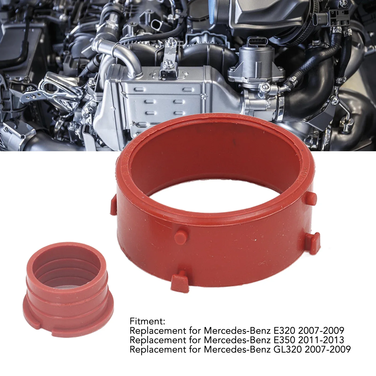 Turbo Intake Seal 6420940580 Engine Breather Seal Engine Kit Replacement For Mercedes‑Benz E350 GL320 GL350