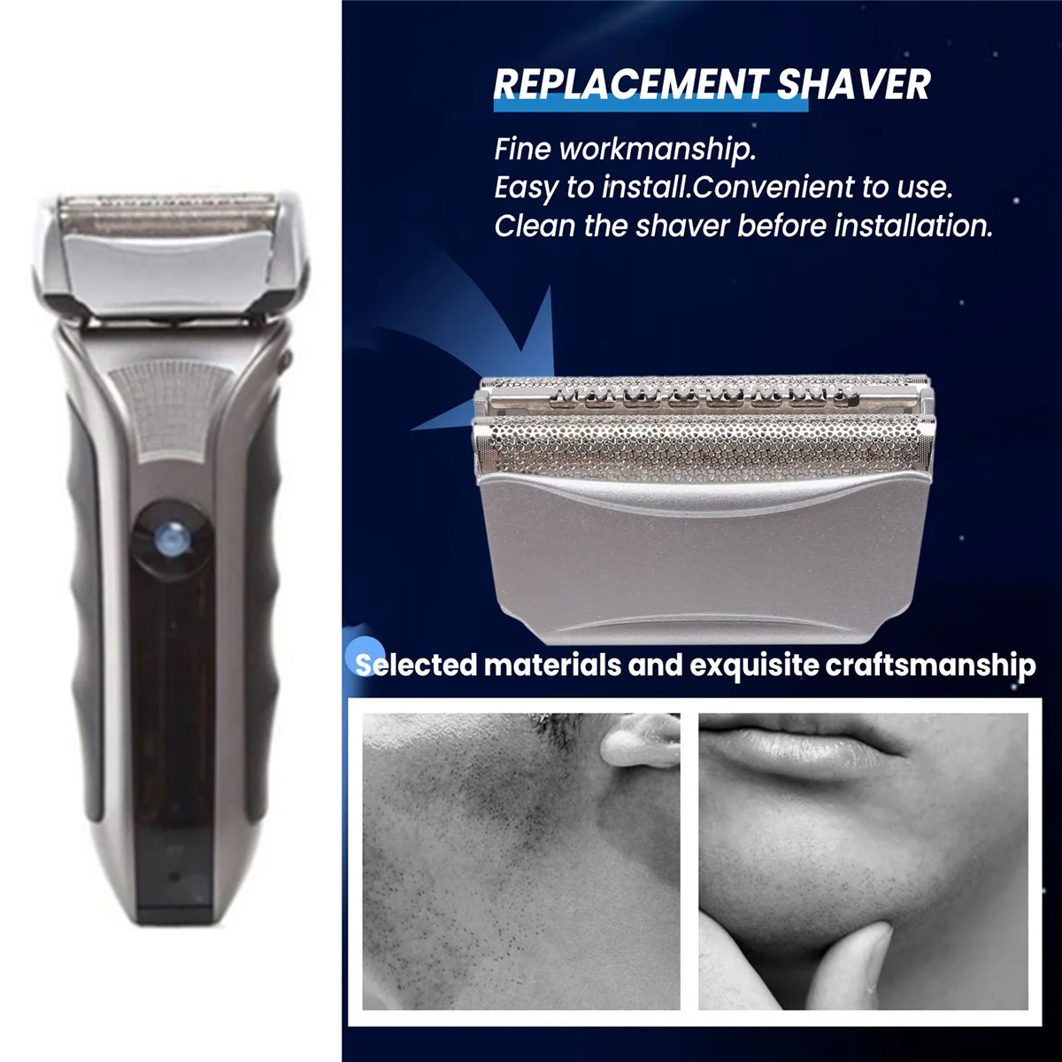 Cabeça de substituição Shaver Foil para 51S ContourPro, 360 °, série 5, 8000, 8975